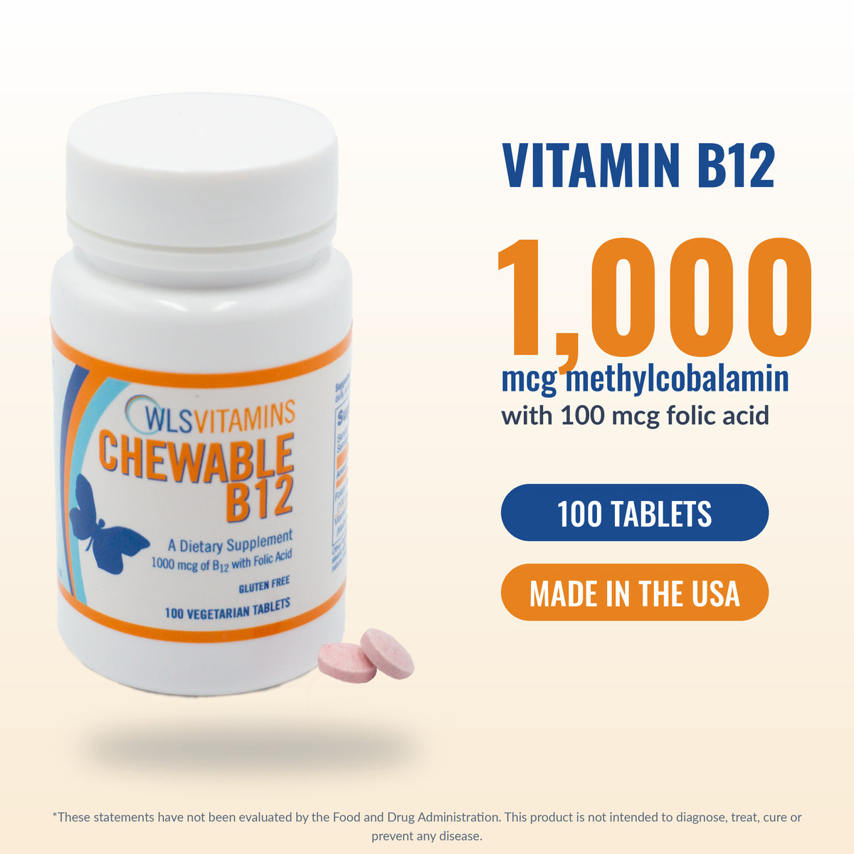 Chewable B12 for Bariatric & GLP-1 Patients | WLSVitamins