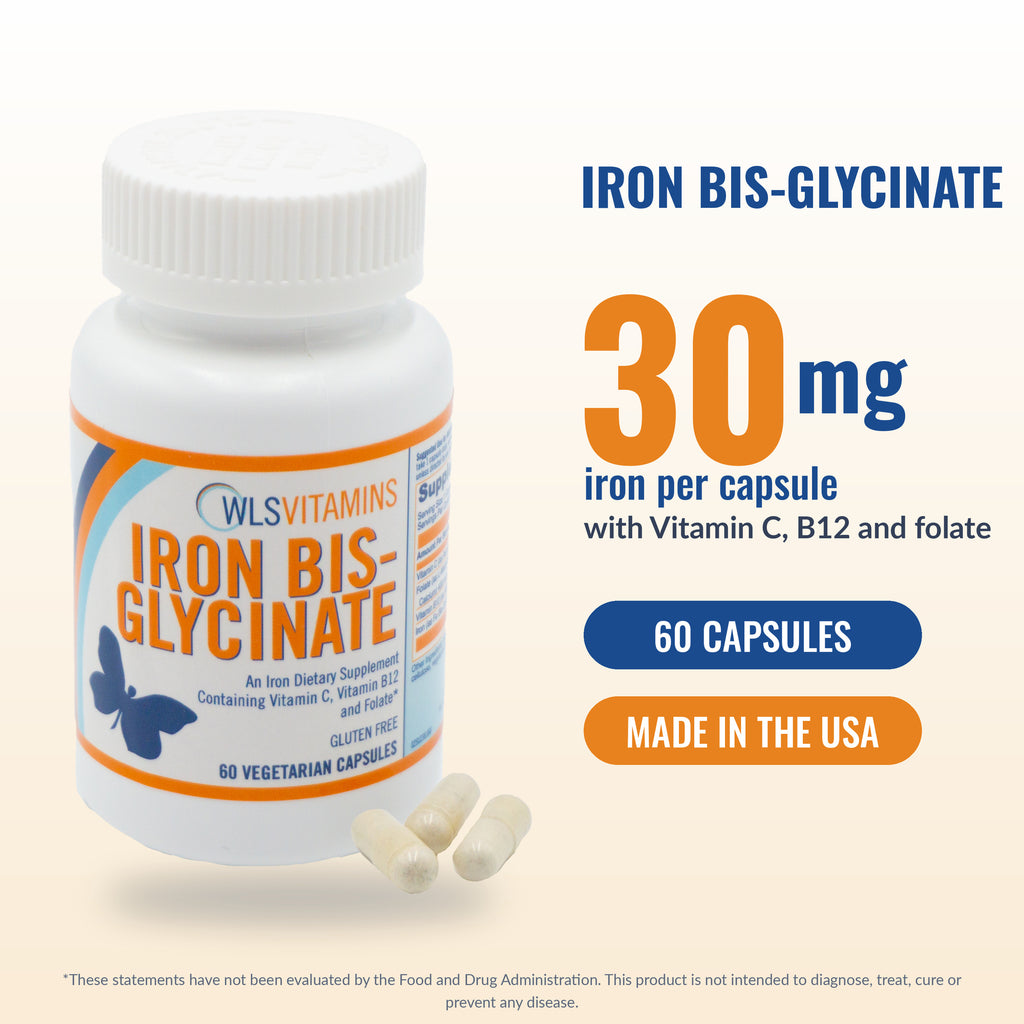 Bariatric Iron Bis-Glycinate with Vitamin C & B12