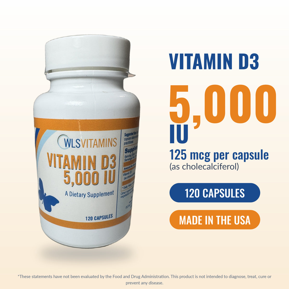 Vitamin D3 5,000 IU for GLP-1 and Bariatric Support| WLSVitamins