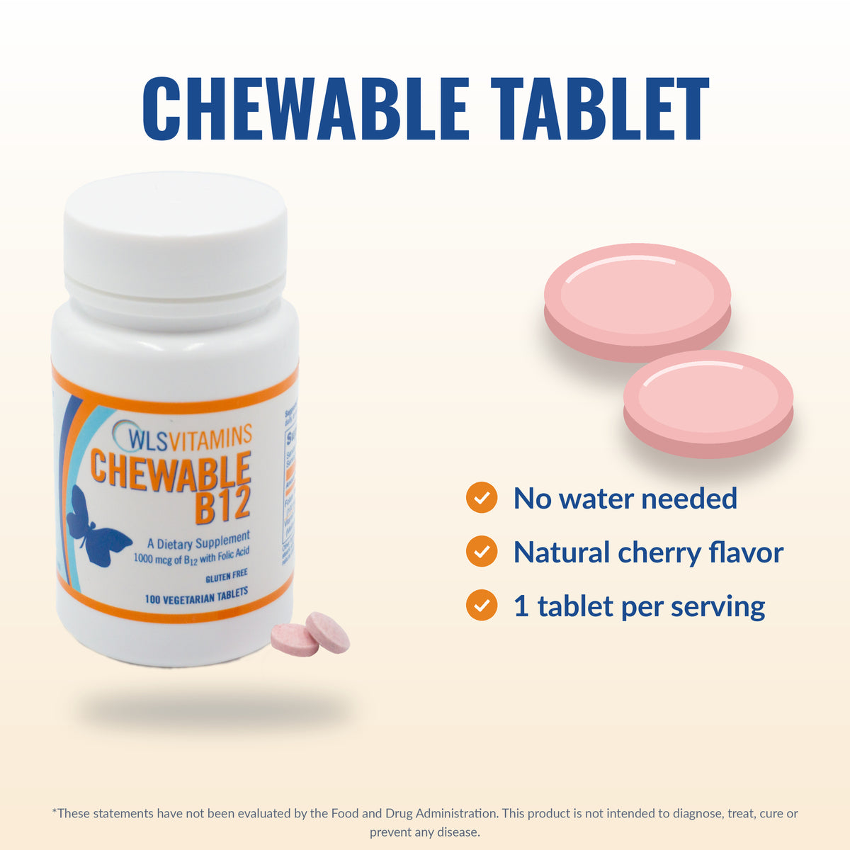 Chewable B12 for Bariatric & GLP-1 Patients | WLSVitamins