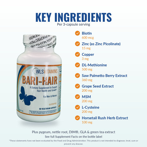 Bari-Hair for Bariatric & GLP-1 Hair Loss Support