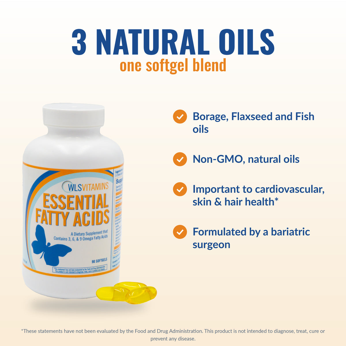 Omega 3-6-9 Essential Fatty Acids, Bariatric and GLP-1 | WLSVitamins