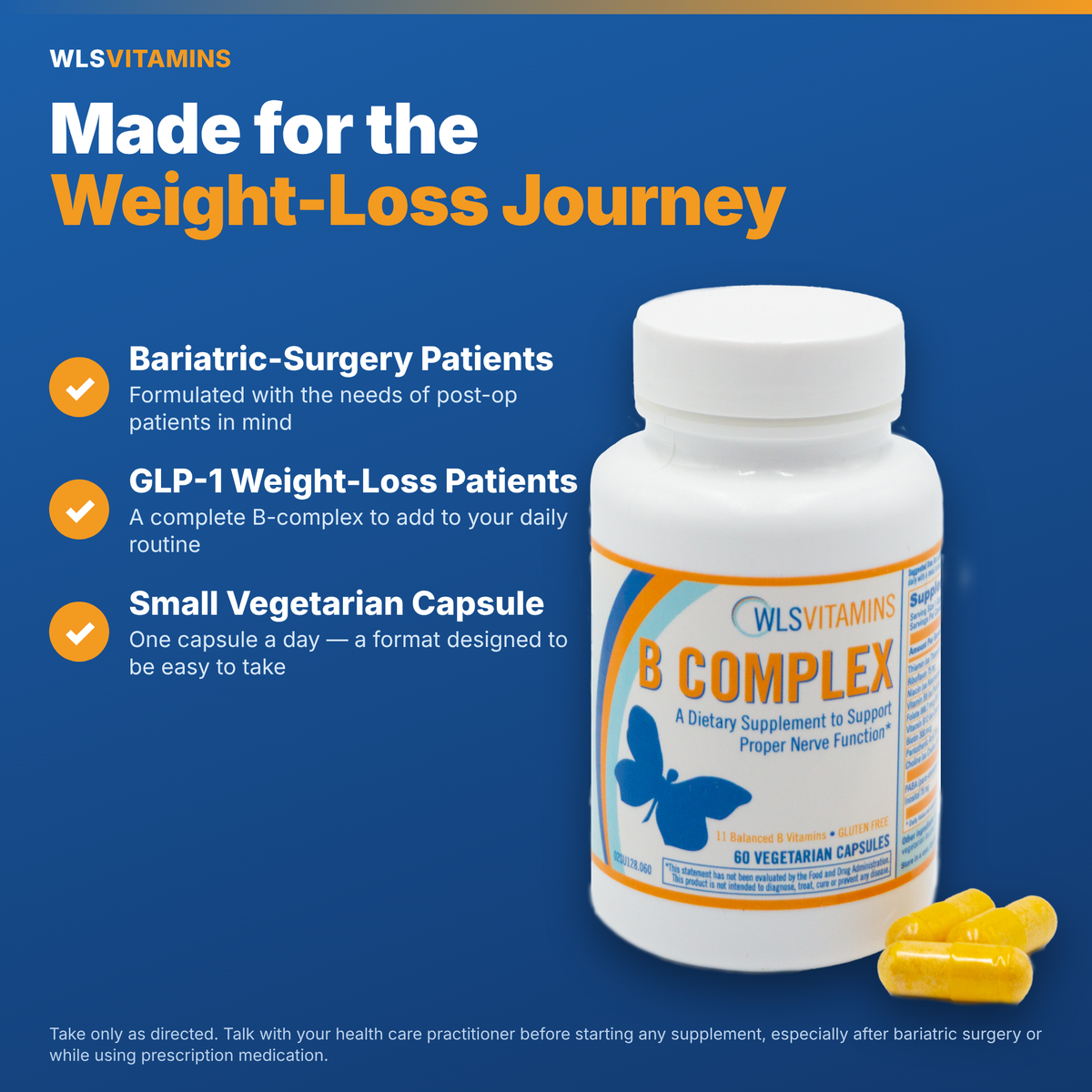 Vitamin B Complex with Thiamine for GLP-1 and Bariatric Support