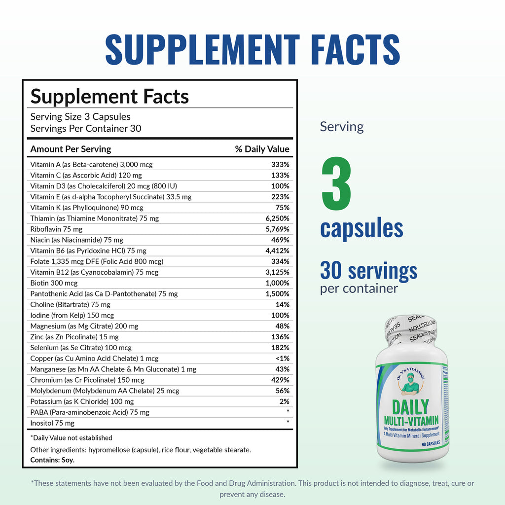 Bariatric Daily Multivitamin | Dr. V’s Vitamins