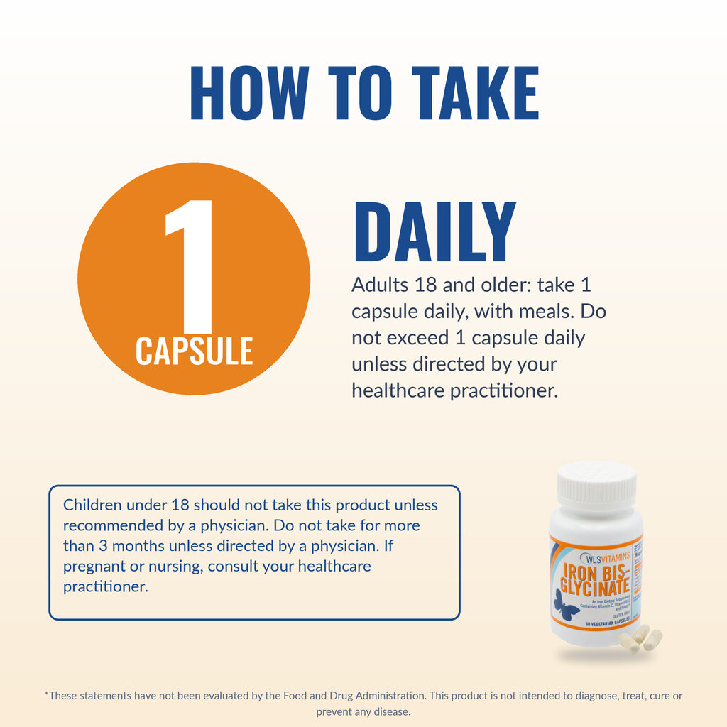Bariatric Iron Bis-Glycinate with Vitamin C & B12